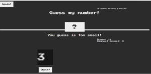 دانلود پروژه **بازی حدس عدد (Guess Number) با JavaScript**