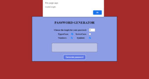 دانلود پروژه کاربردی **تولیدکننده رمز عبور سفارشی** با استفاده از HTML، CSS و JavaScript