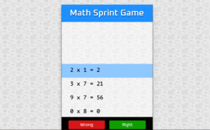 دانلود پروژه **بازی ریاضی سریع** (Math Sprint Game) با استفاده از HTML، CSS و JavaScript