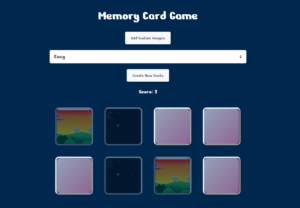 دانلود پروژه **بازی حافظه (Memory Card Game)** با استفاده از HTML، CSS و JavaScript