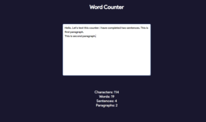 دانلود پروژه کاربردی ساده برای شمارش کلمات (Word Counter) با استفاده از HTML، CSS و JavaScript 